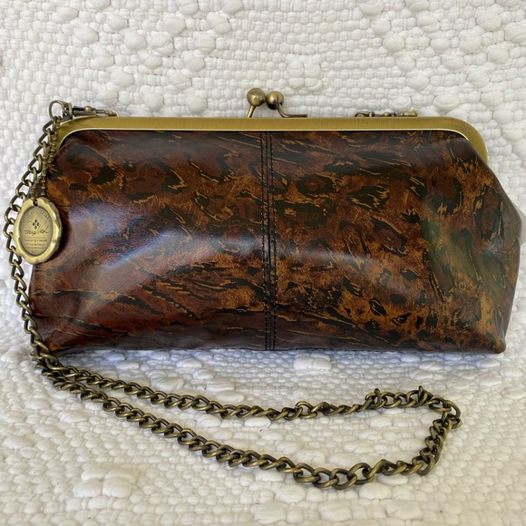 Patricia Nash Abstract Animal * Napoli Satchel & Potenaz Kisslock Clutch* NWT - Picture 9 of 12